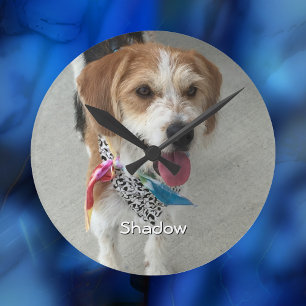 Relógio Redondo Foto do Pet ou Foto da Criança & Nome