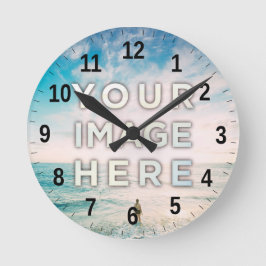 Relógio Redondo Foto personalizada personalizada