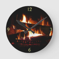 Fotografia da cena de inverno quente em lareira