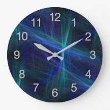 Fractal abstrato Azul Verde Azul Escuro