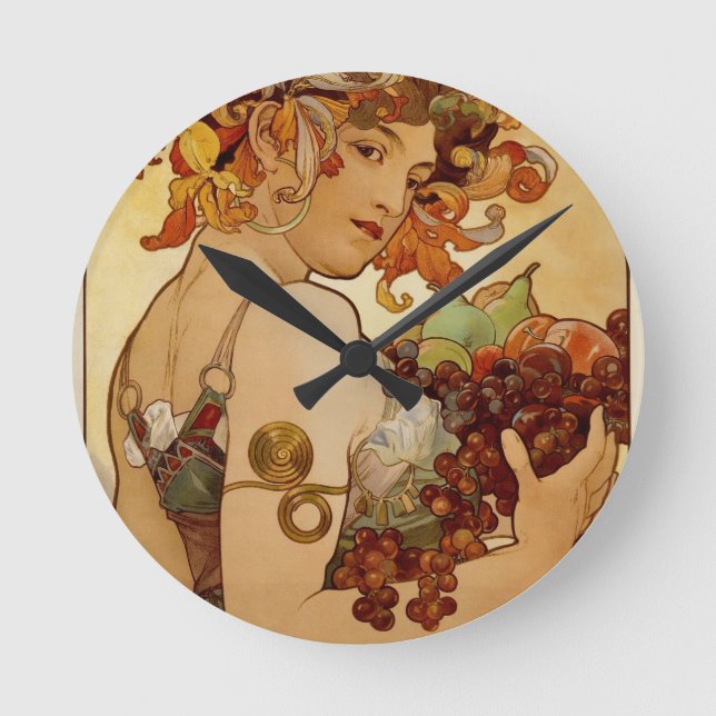 Relógio Redondo Fruta - outono de 1897 (Frente)