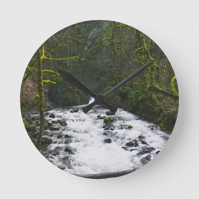 Relógio Redondo Fuga de Queda de Véu Bridal, OU (Frente)