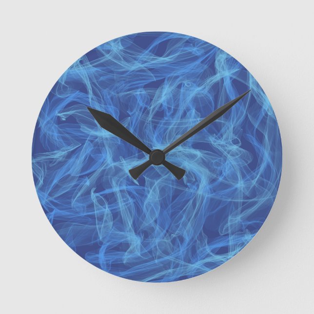 Relógio Redondo Fumo azul (Frente)