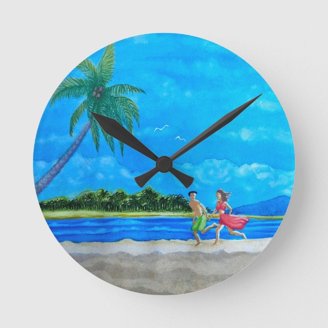 Relógio Redondo Fun in the Sun Run (Frente)