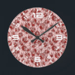 Relógio Redondo Fundo de Textura de Tecido castanho abstrato - 246<br><div class="desc">Fundo de Textura de Tecido castanho abstrato - 24602</div>