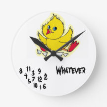 FUNNY !!  WALLCLOCK-whatever!!!