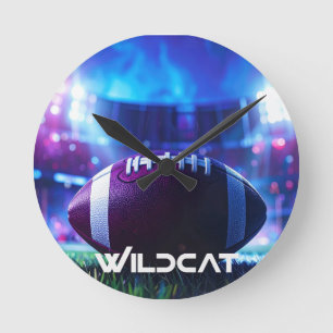 RELÓGIO REDONDO FUTEBOL AMERICANO - WILDCAT