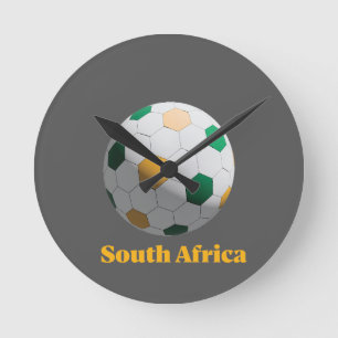 Relógio Redondo Futebol da África do Sul