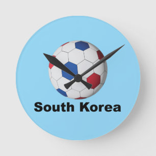 Relógio Redondo Futebol da Coreia do Sul