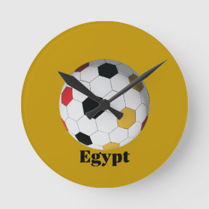 Relógio Redondo Futebol Egito