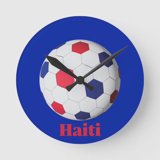 Relógio Redondo Futebol Haitiano (Frente)