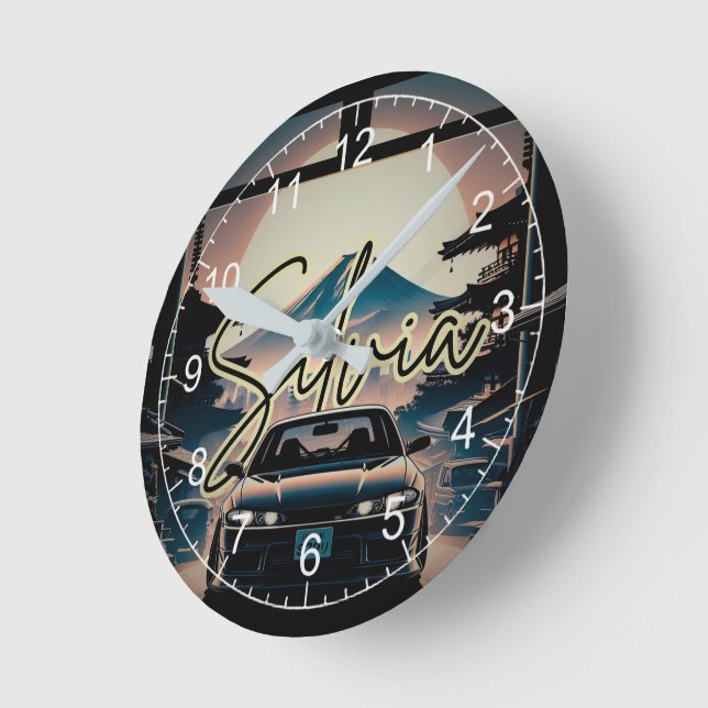 Relógio Redondo Gabinete S (espinha dorsal da cultura derivante) (Ângulo)