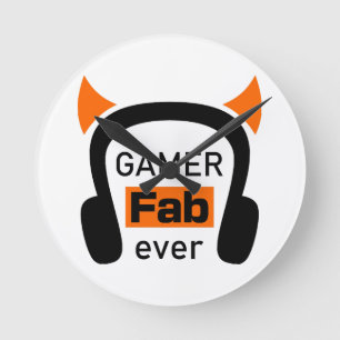 Relógio Redondo gamer fab-ever