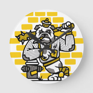 Relógio Redondo Gangue do Bulldog
