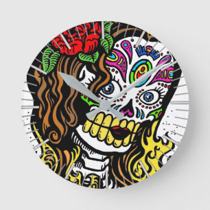 Relógio Redondo Garota do Câncer