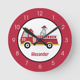 Relógio Redondo Garotos Bombeiros de Bombeiros