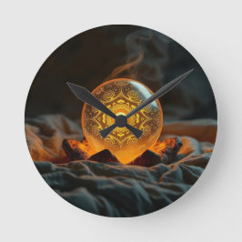 Relógio Redondo Geheimnisvolle Dracheneier – Ursprung des Feuers