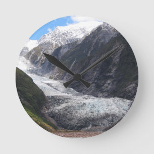 Relógio Redondo Gelo Glaciar Franz Josef, Nova Zelândia