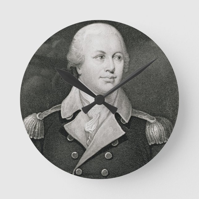 Relógio Redondo General principal Nathaniel Greene (1742-86), (Frente)