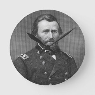 Relógio Redondo General Ulysses Simpson Grant, gravado após uma