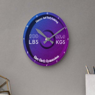 Relógio Redondo Ginásio 100LBS/45.4KGS da malhação e do