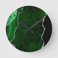 Glitter de Prata Glamorosa Marble Floresta Verde