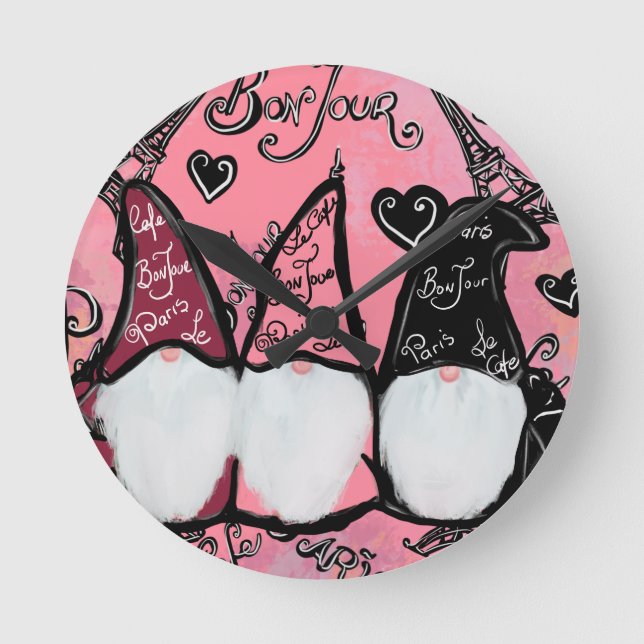 RELÓGIO REDONDO  GNOMOS        (Frente)