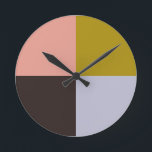 Relógio Redondo Gold Pink Chocolate Lavender<br><div class="desc">2025</div>