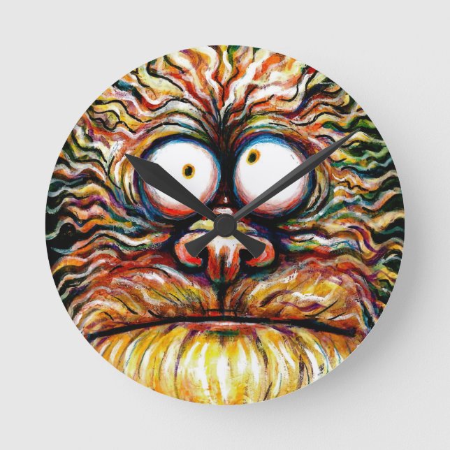Relógio Redondo Google Eyed o pulso de disparo do monstro (Frente)