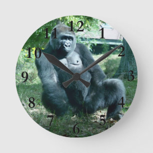 Relógio Redondo Gorilla Home Decor