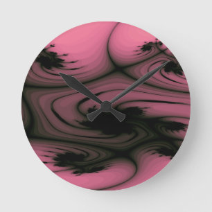 Relógio Redondo Gótica Swirls Wall Clock