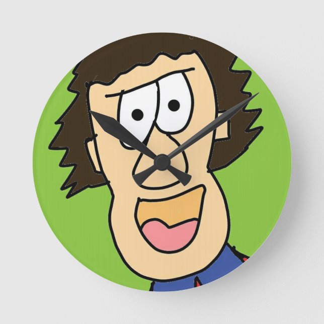 Relógio Redondo grampa jovem (Frente)