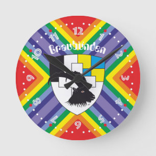 Relógio Redondo Graubünden Grischun Grigioni Suíça Svizra reló