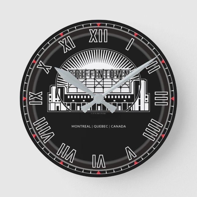 Relógio Redondo Griffintown Landmark (Frente)