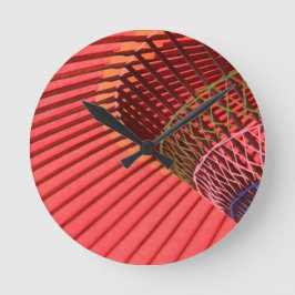 Relógio Redondo Guarda-chuvas japoneses