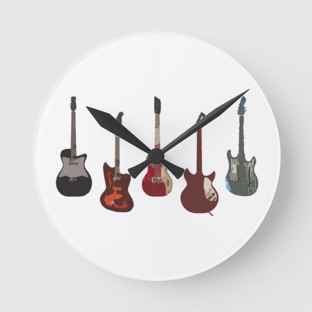 RELÓGIO REDONDO GUITARRA MEUS SONHOS (Frente)