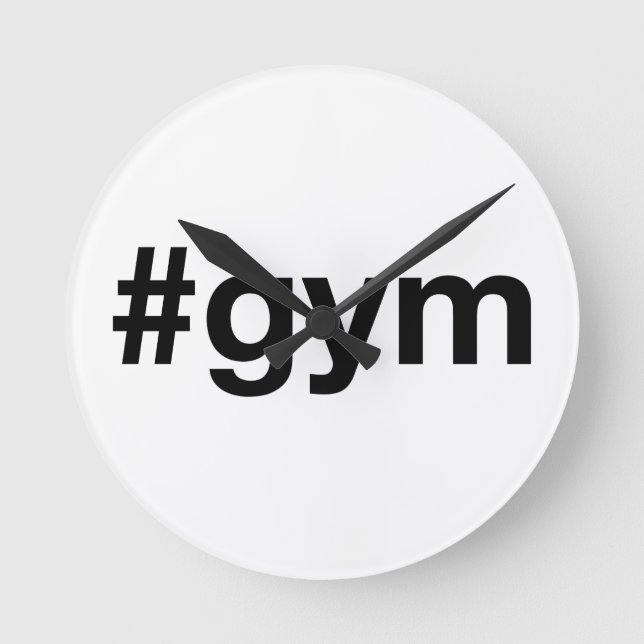 Relógio Redondo GYM Hashtag (Frente)