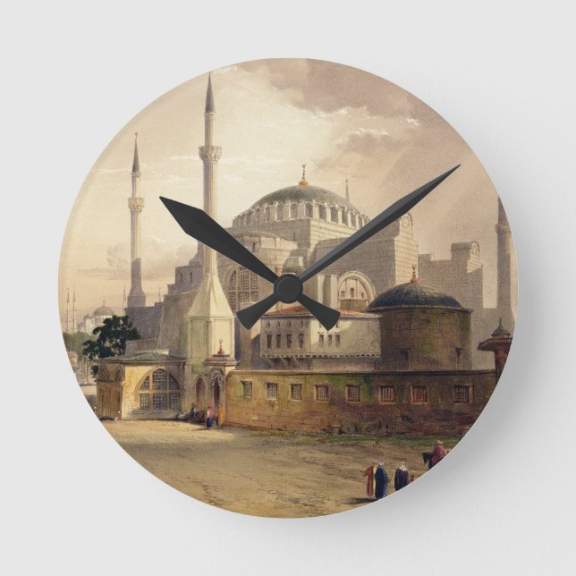 Relógio Redondo Haghia Sophia, placa 17: vista exterior do mosq (Frente)