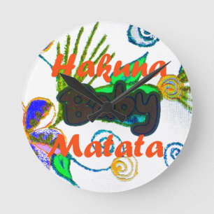 Relógio Redondo Hakuna Matata Baby.png