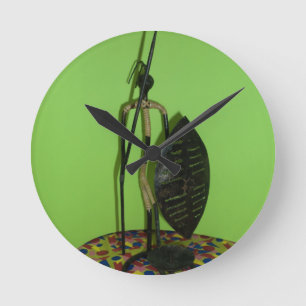 Relógio Redondo Hakuna Matata Kenya Maasai.JPG