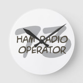 Relógio Redondo Ham Rádio