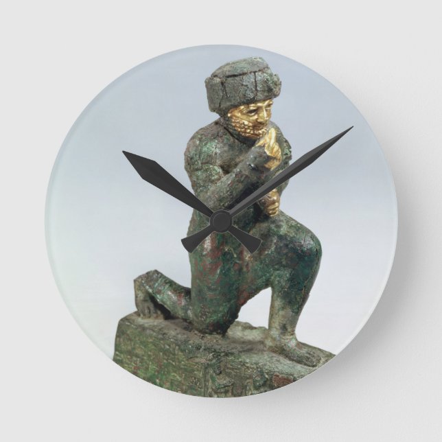 Relógio Redondo Hammurabi, rei de Babylon, praying antes de um (Frente)