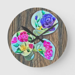 Relógio Redondo Happy Lilys