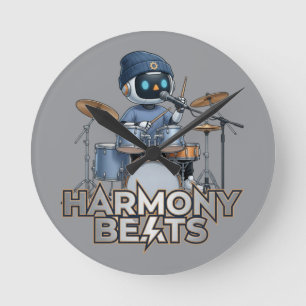 Relógio Redondo Harmony Beats – Baterista Zedoura