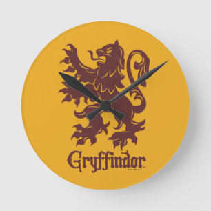 Relógio Redondo Harry Potter Gráfico de Leão Gryffindor