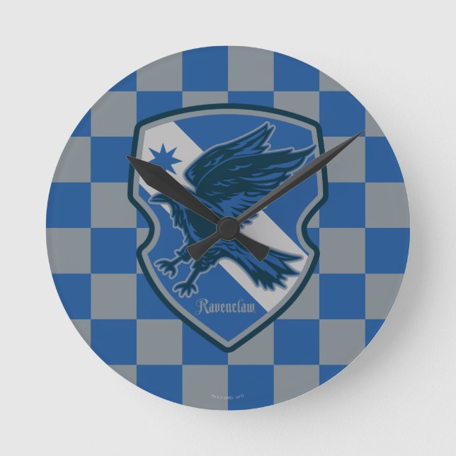 Relógio Redondo Harry Potter | Ravenclaw House Pride Crest (Frente)