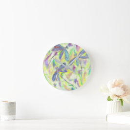 Relógio Redondo Hazy Dragonfly Rainbow