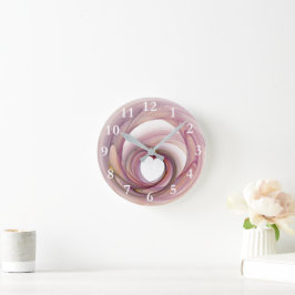 Relógio Redondo Heart Fractal