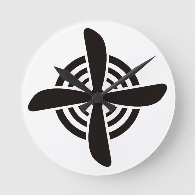 Relógio Redondo Hélice (Frente)