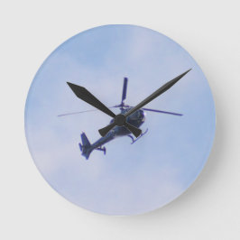 Relógio Redondo Helicóptero Gazelle